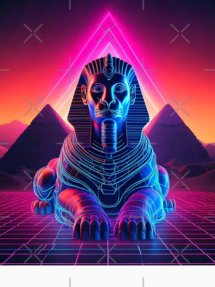 Vaporwave Sphinx by Unwind-Art-Work