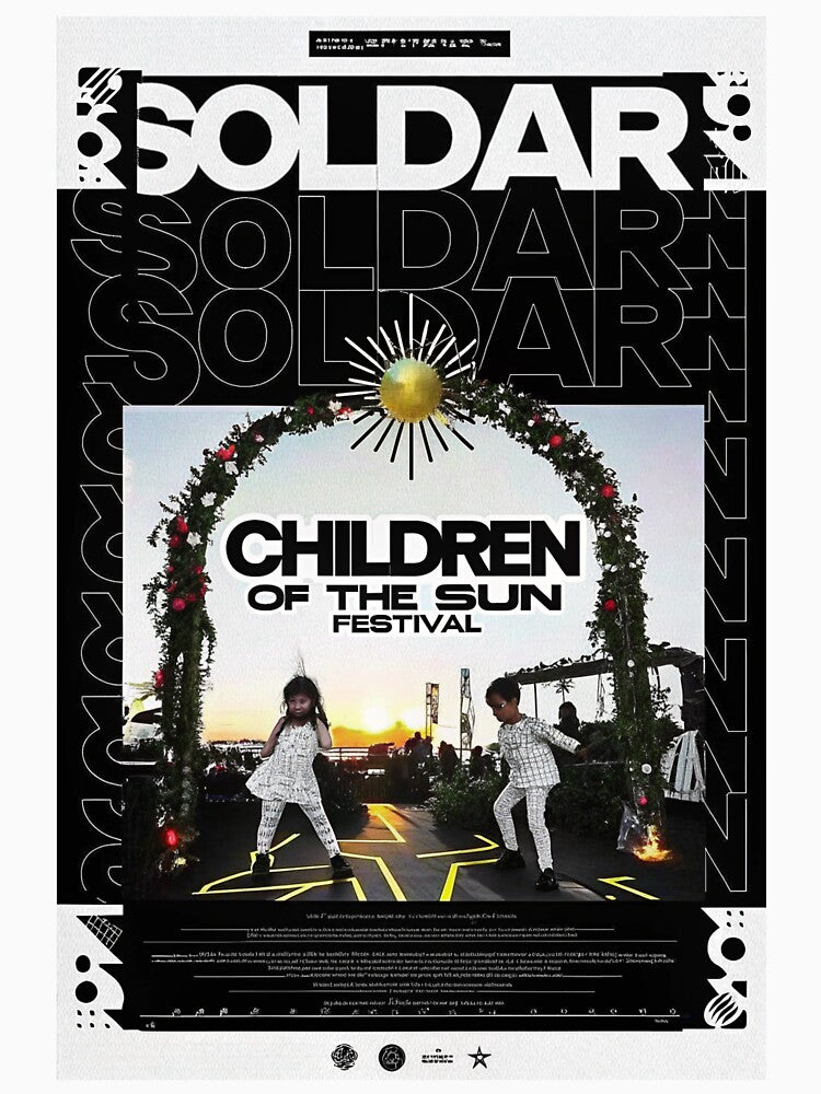 Soldar Children of the Sun Solarpunk Festival Design by Raw-Ink