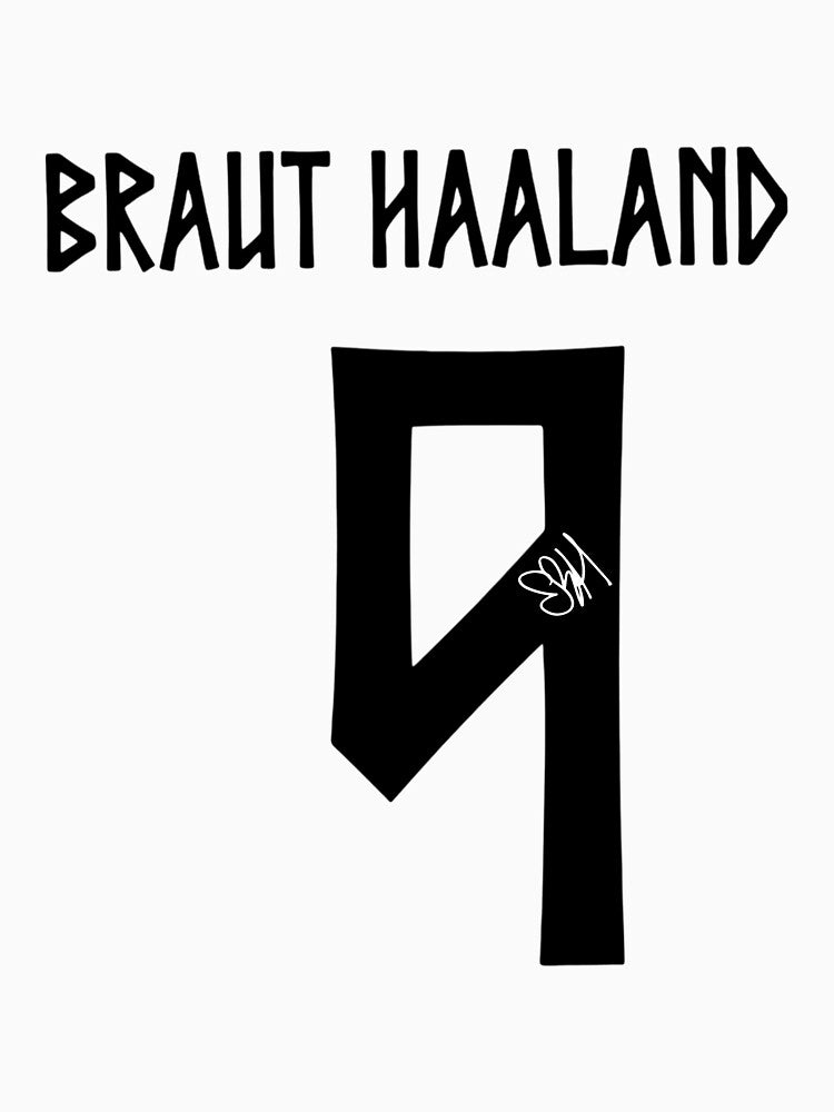 Erling Haaland Norway World Cup Signature black by DonetTrent