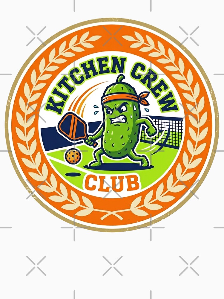 Pickleball Kitchen Crew Club Funny Pickle by PixelQ