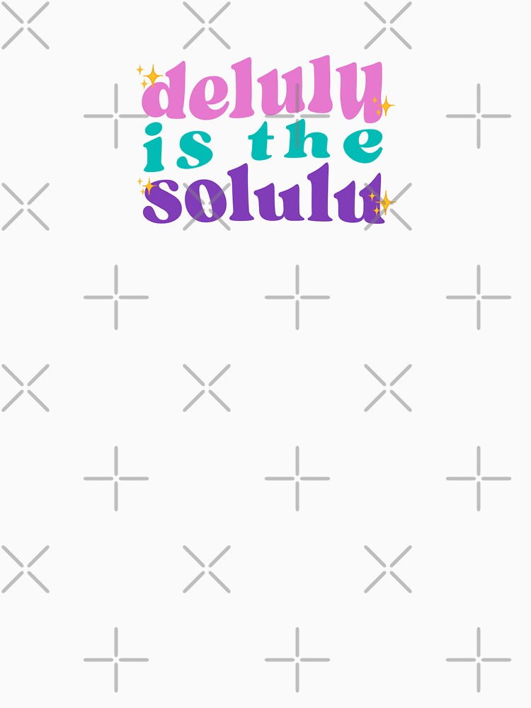 DELULU IS THE SOLULU WAVY STICKER by aydapadi