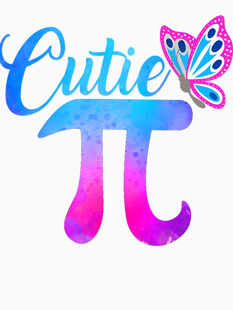 Cute & Funny Cutie Pi Math Pie Butterfly by chucongminh01