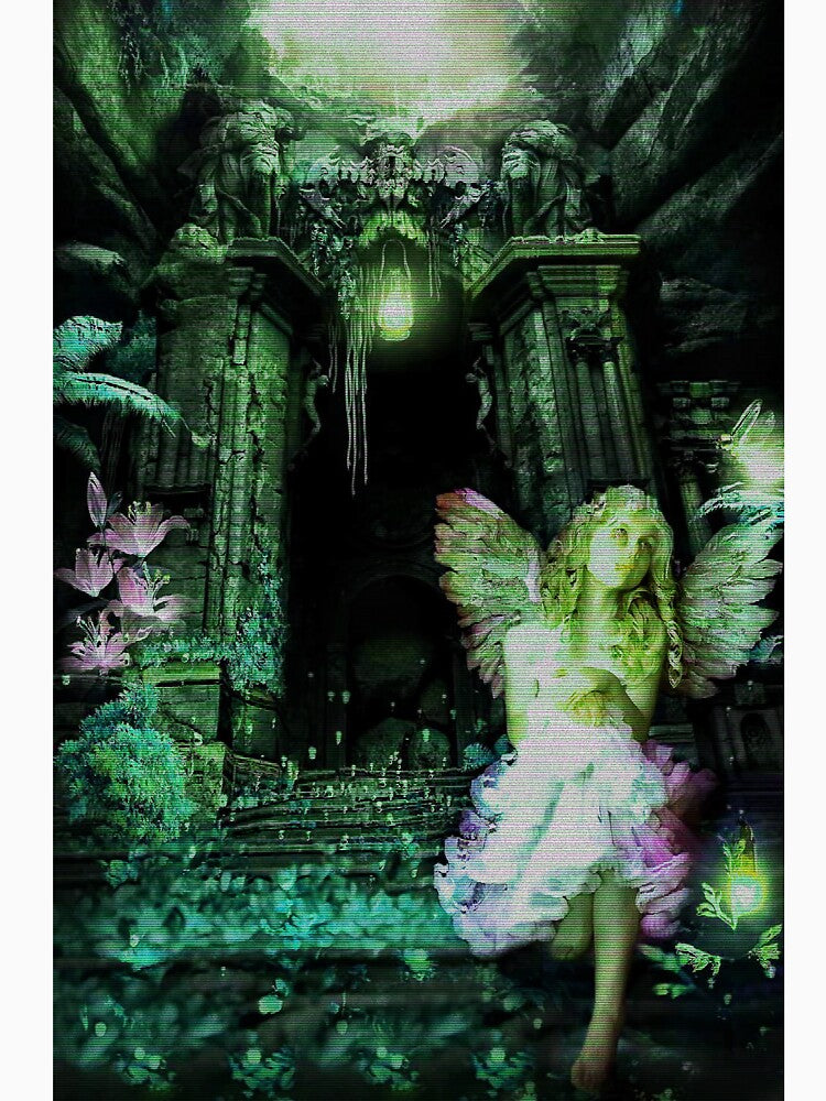 Ethereal Fairycore Cathedral-Green by BioDigital-Jazz