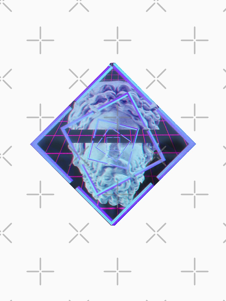 Retro Neon Wave Statue by PourElla