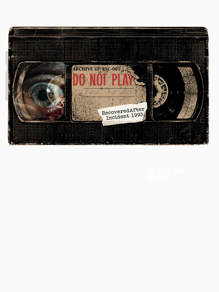 Lost Signal Club File 001 Do Not Play VHS Horror Tape by Pavelus