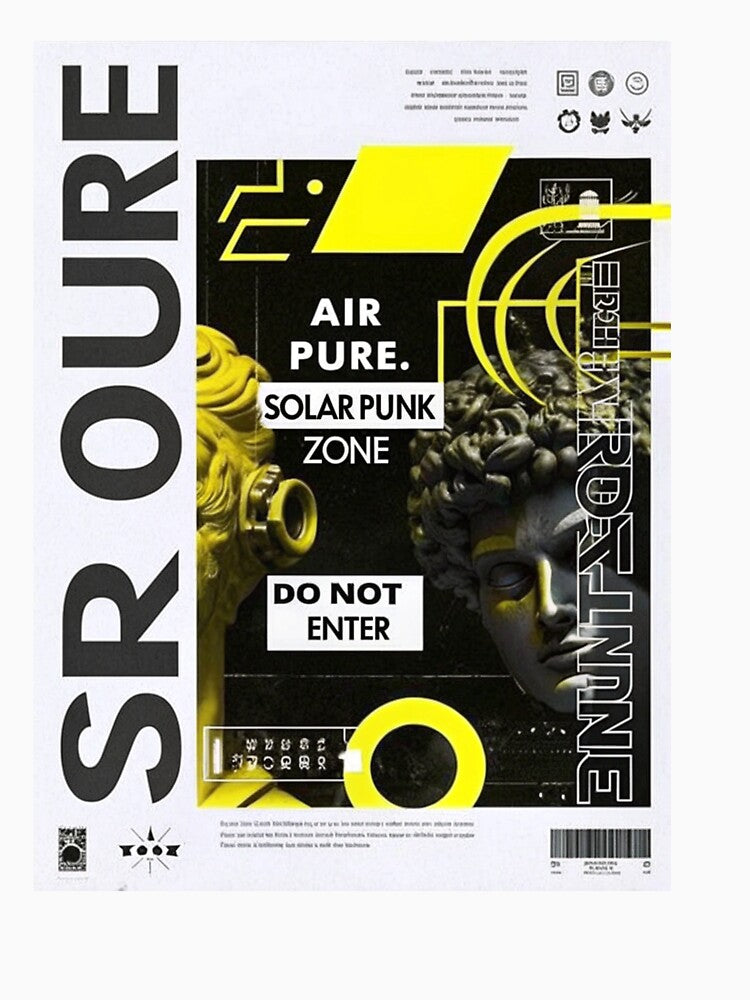 Solarpunk Poster Pure Zone by Raw-Ink