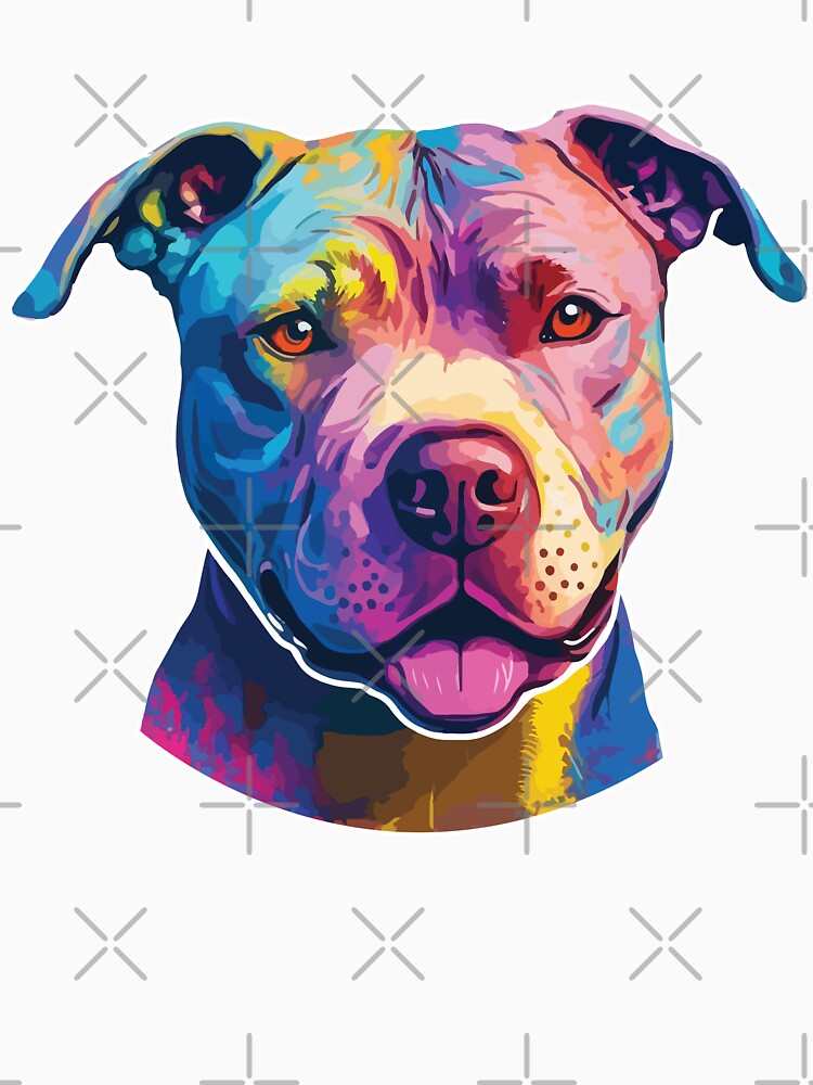 Retro Sunset Pit Bull by vectrus