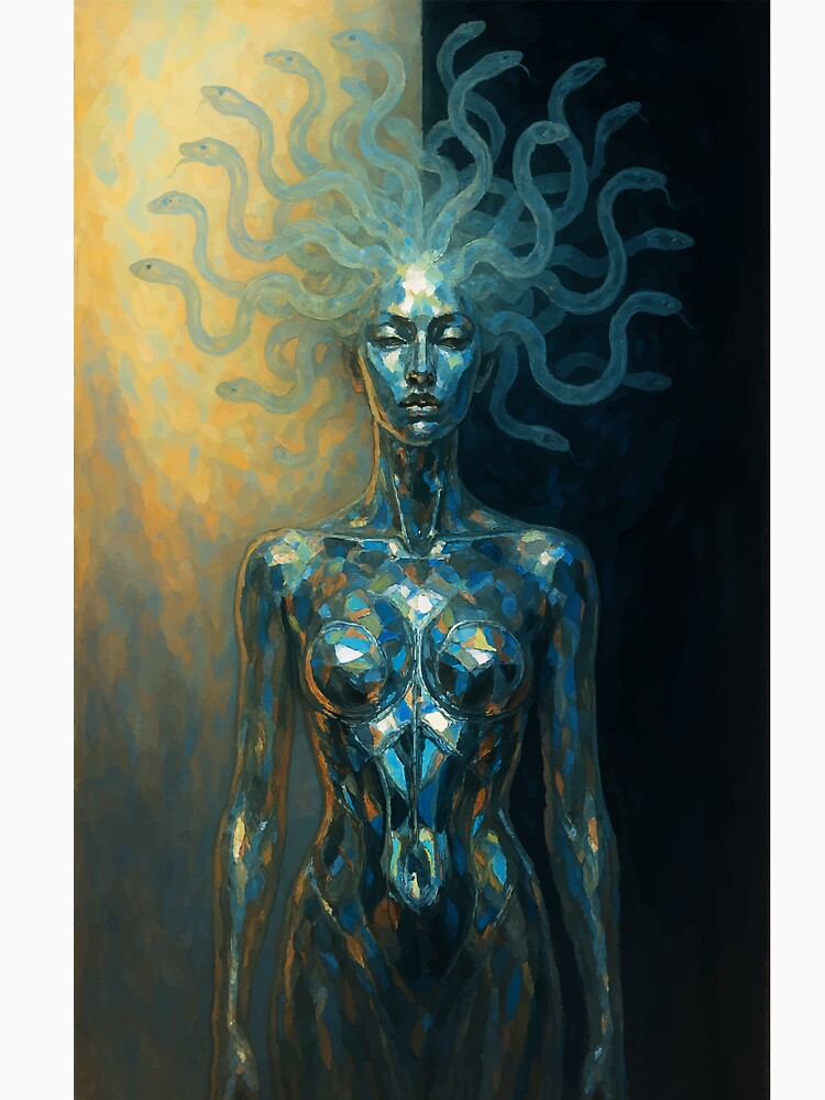 Mirrored Medusa: Goddess of Duality by AbstractAnom