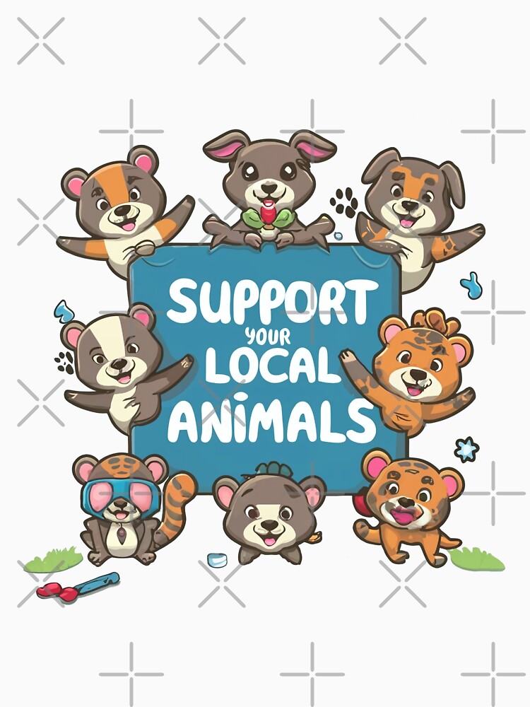 Support Your Local Wildlife - Unique Animal-Themed Artwork by itsbyshawn