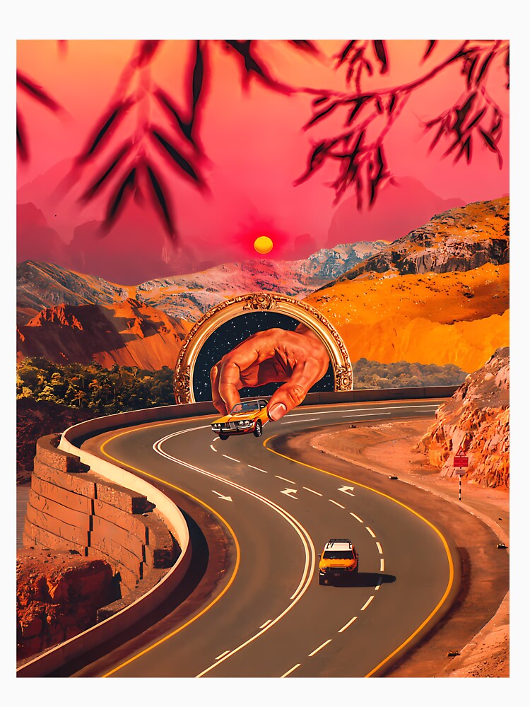 Retro Synthwave Highway Neon Driver by mcsaazhxo57