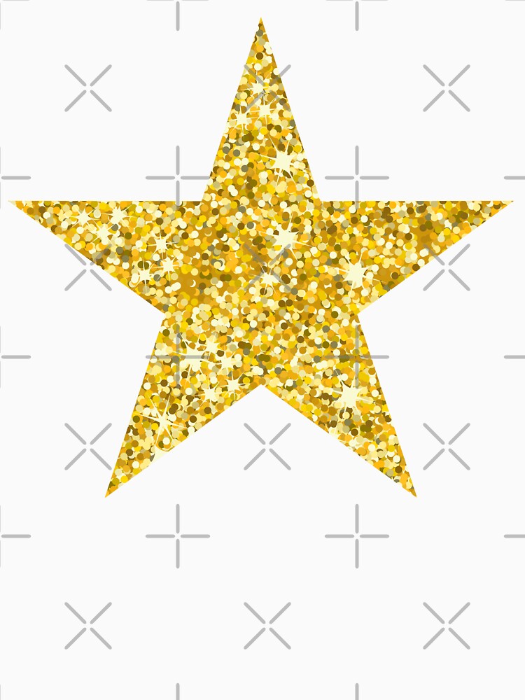 preppy golden glitter star by SUUSCK ★