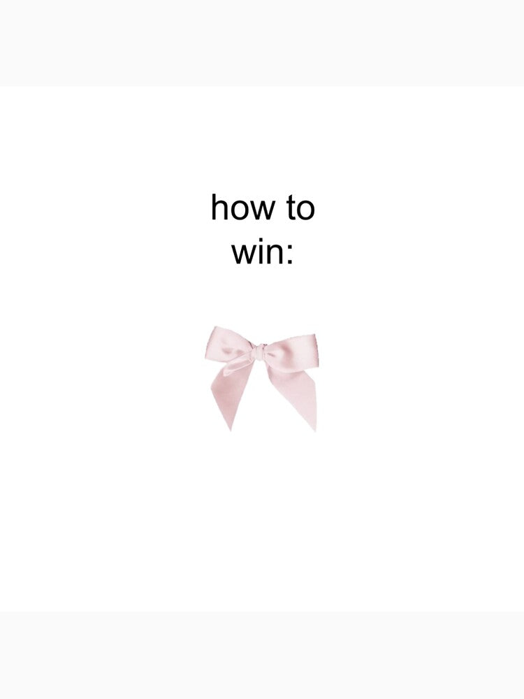 how to win: by cigaretteloving
