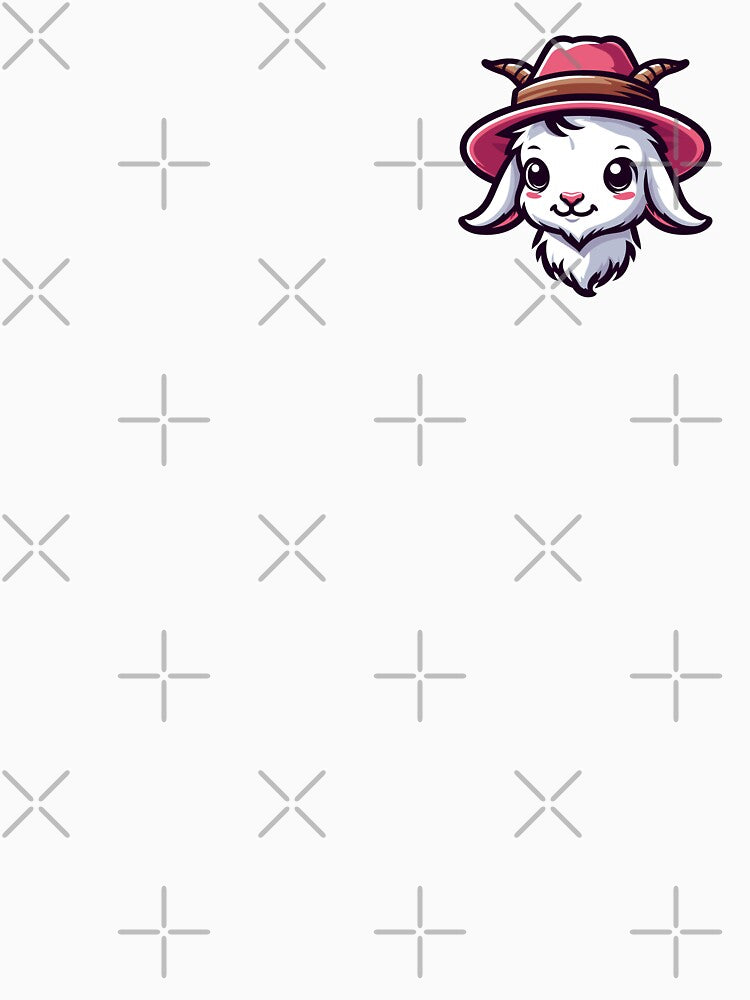 Stylish Goat with Hat by ArtfulWeave