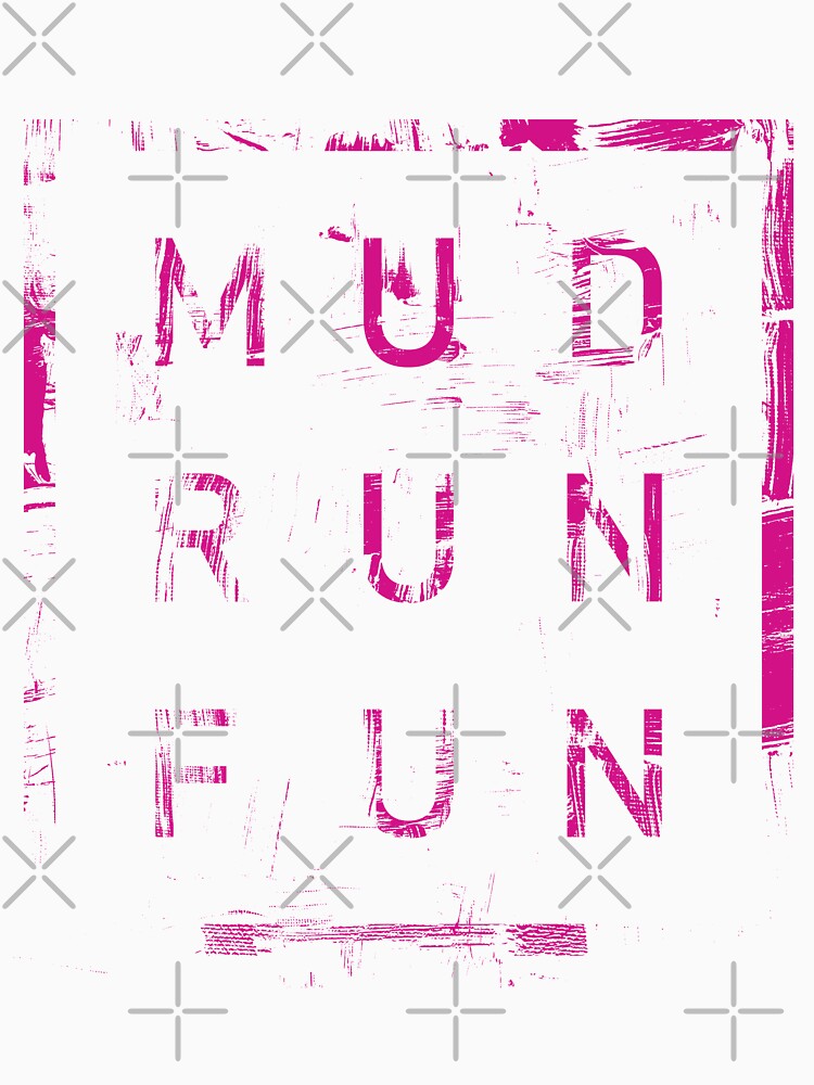 Mud Run Fun Tough Mudder PINK Trail Running and Marathon by BOBSMITHHHHH