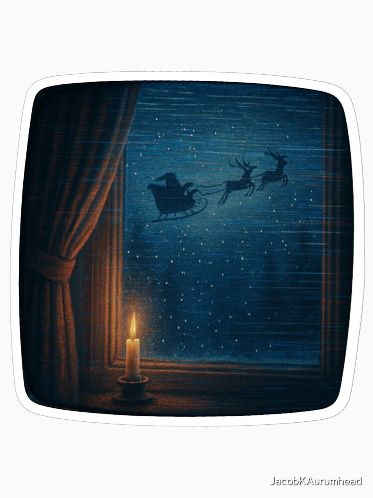 Glitched Xmas CRT – Passing Over the Window – Analog Glitch Nostalgia by JacobKAurumhead