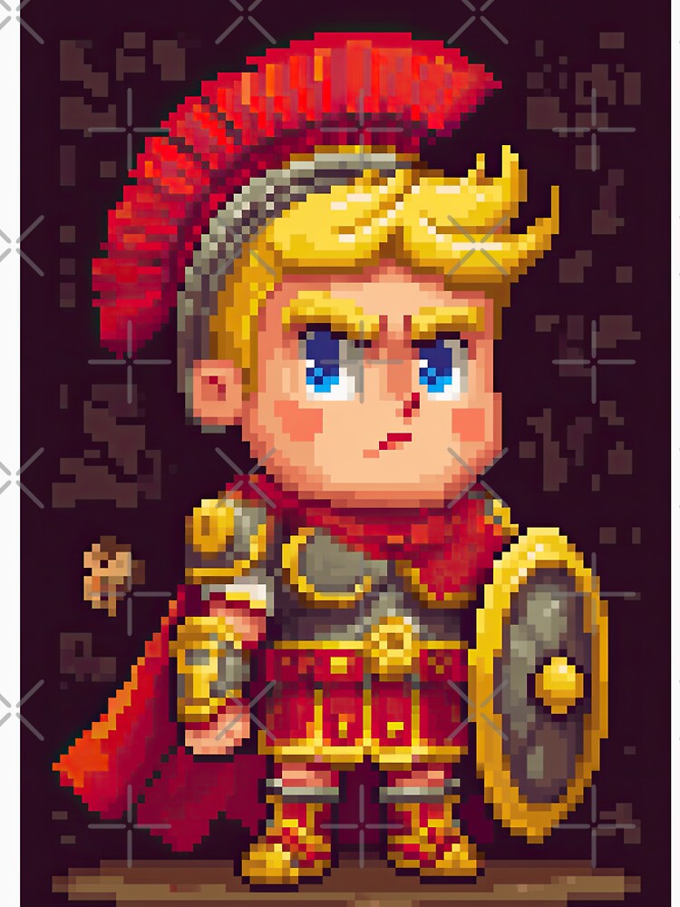 Mysterious Pixel Warior In Fantasy World by Piotrek0001