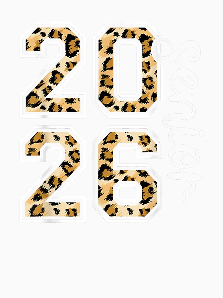 Senior 26 Class Of 2026 Leopard Graduation Women Girls by Boutkimaewab