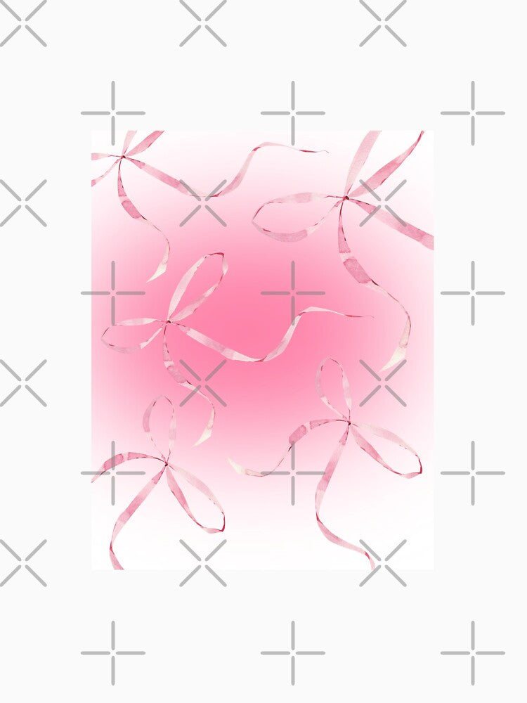 pink bow coquette aesthetic art by Enchanted  Pratha