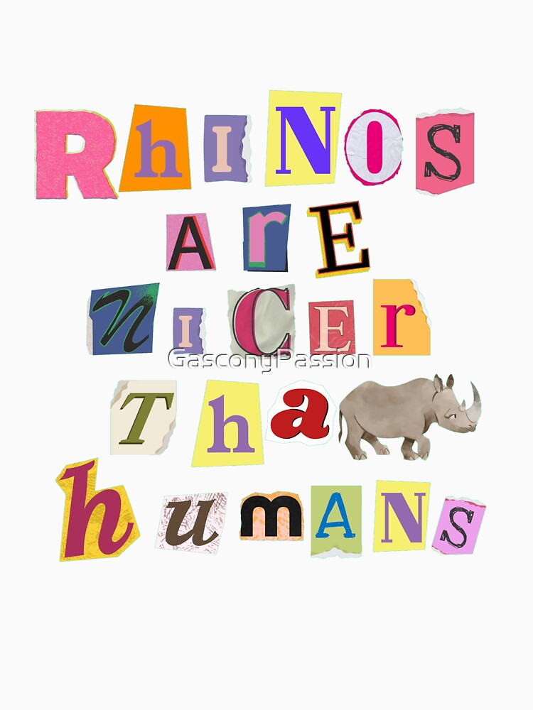 Rhinos are nicer than humans by GasconyPassion