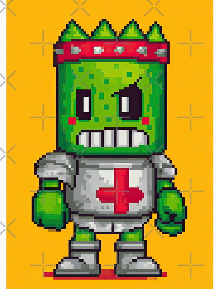 Vintage Style 8bit Character On Quest by Piotrek0001