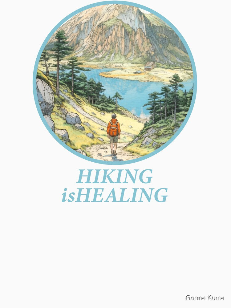 Hiking | Outdoors - Hiking is Healing | Manga Anime Comics Style by Gorma Kuma