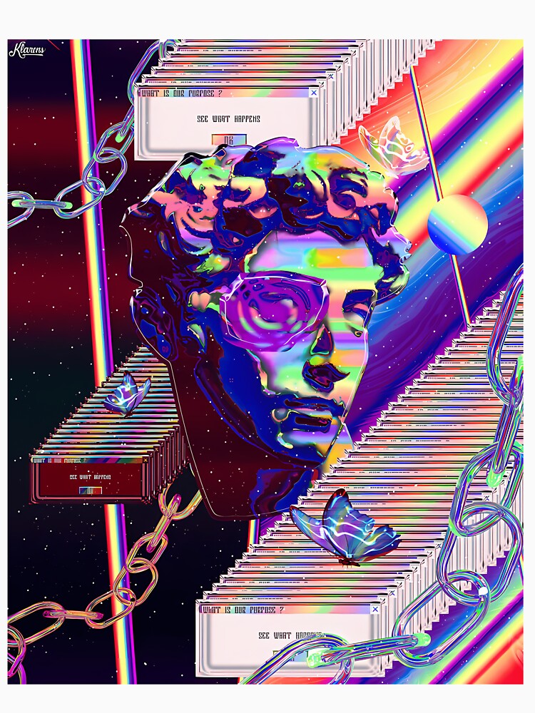 Glitched Statue Windows Error Vaporwave by mcsaazhxo57