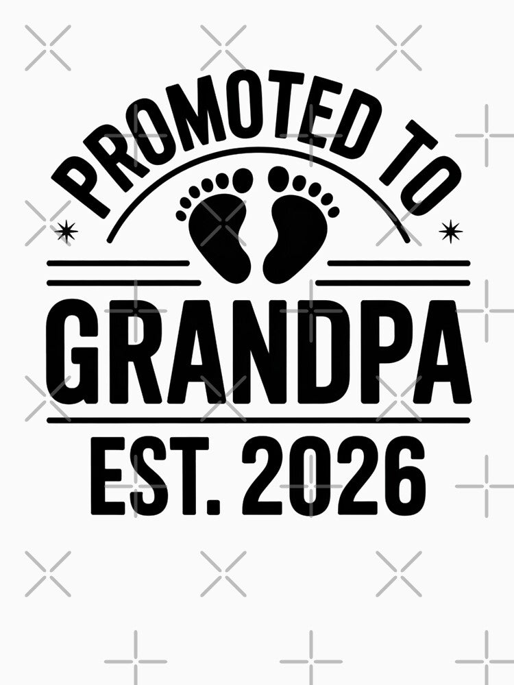 Promoted to Grandpa, Est. 2026, Funny New Grandpa Gift by Gogetgiggles