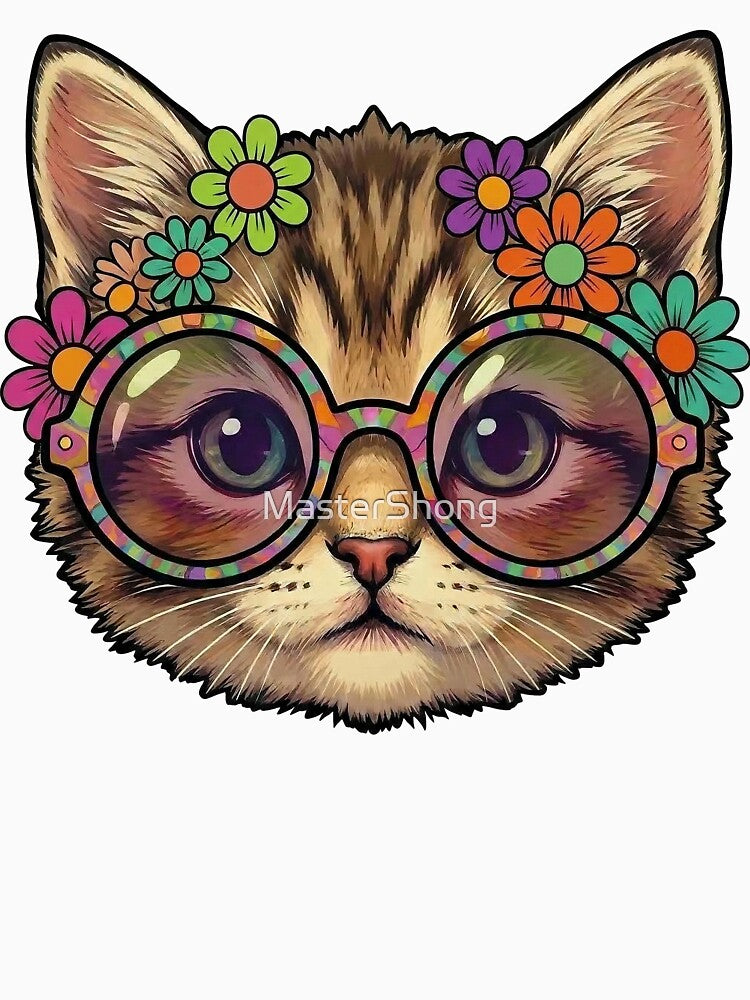 Hippie Kitten Cat by MasterShong