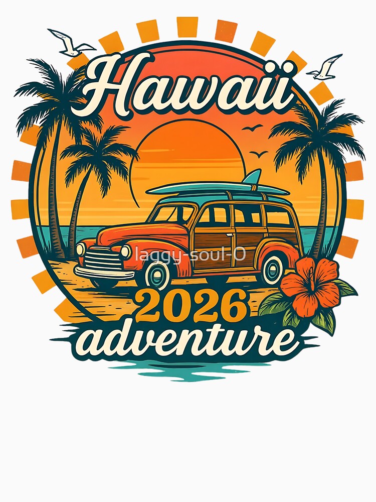 Hawaii Cruise Adventure 2026 Tropical Beach Vacation Design Retro Summer Travel by laggy-soul-0