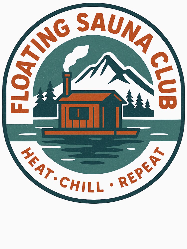 Floating Sauna Club Nordic Retro design by Meandmyshop