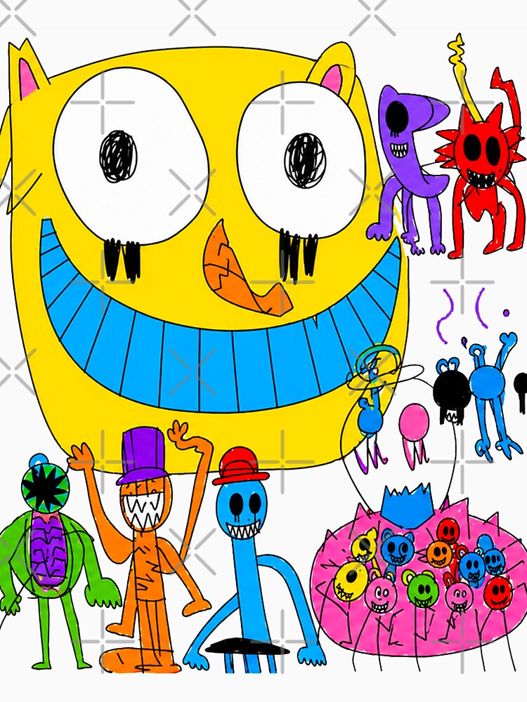 Childhood Creativity Scary Friends Art by Kantawich
