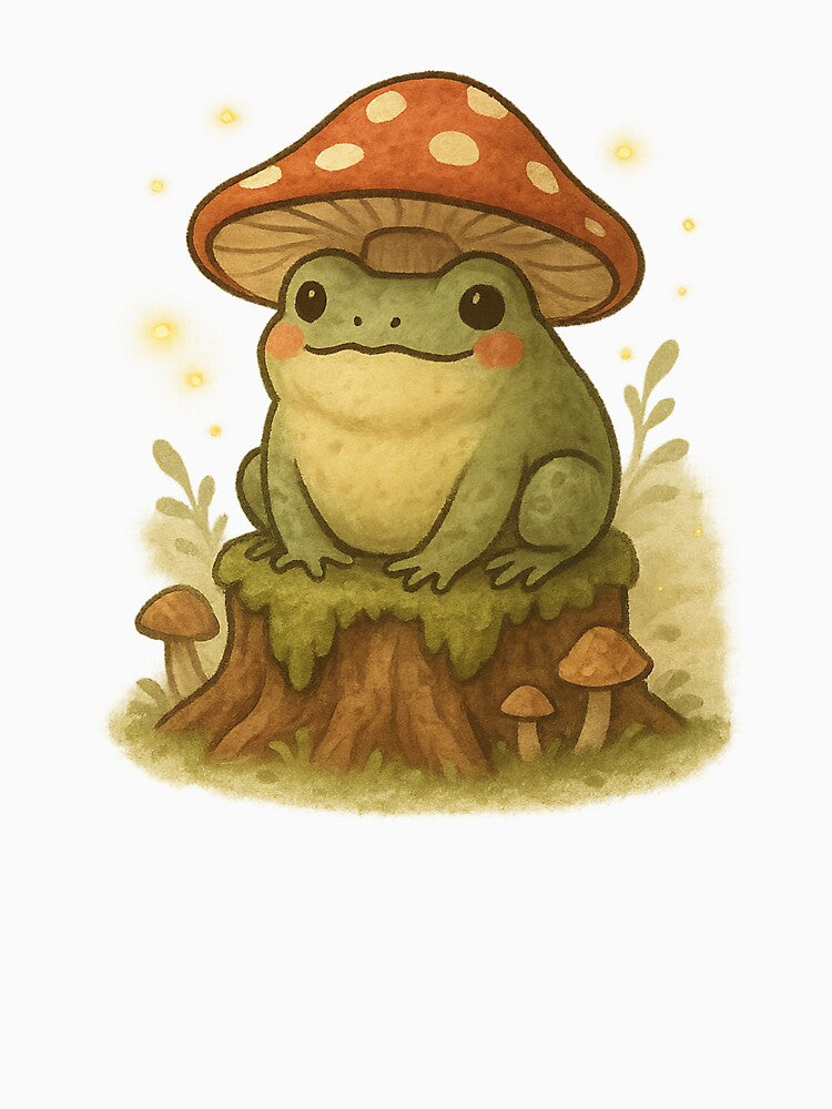 Mushroom Frog Cottagecore by mav7designs