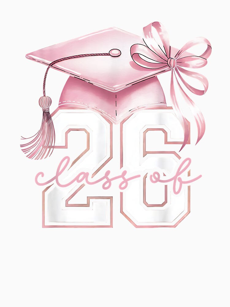 Pink Coquette Bow Senior Class of 2026 Senior Girls by Boutkimaewab