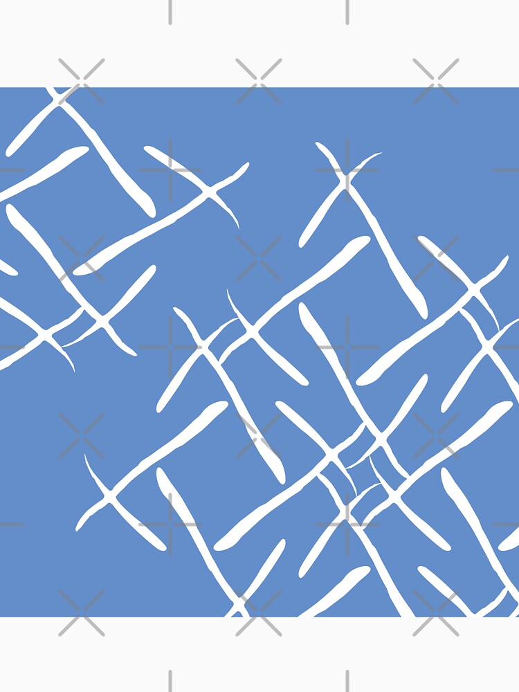 White cross marks on dark blue background by flamendes