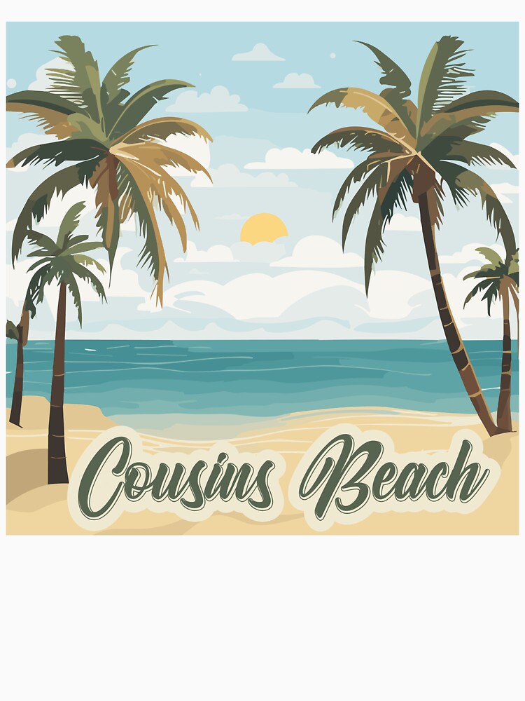 Cousins Beach Tropical Palm Tree Summer Vacation Art by PixelWaveBD