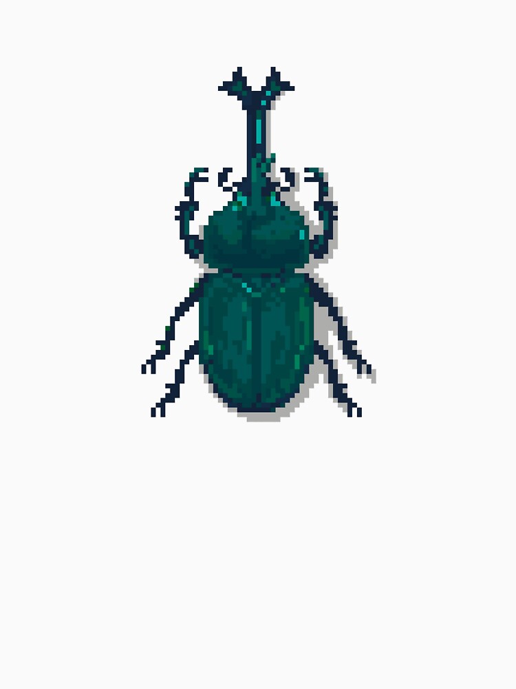 Pixel art beetle nº 49 by Kanistamps