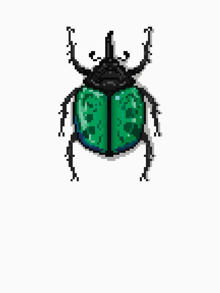 Pixel art beetle nº 58 by Kanistamps