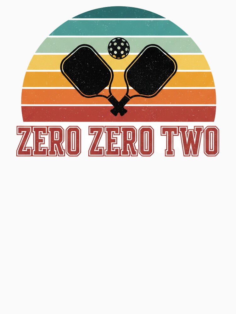 Zero Zero Two - Retro Vintage Pickleball Player & Sports Gift by BeFaCtO