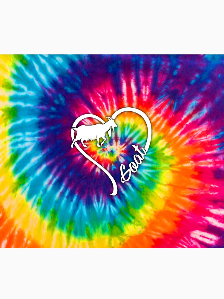 Goat - Tie dye heart by DarelliBeauty