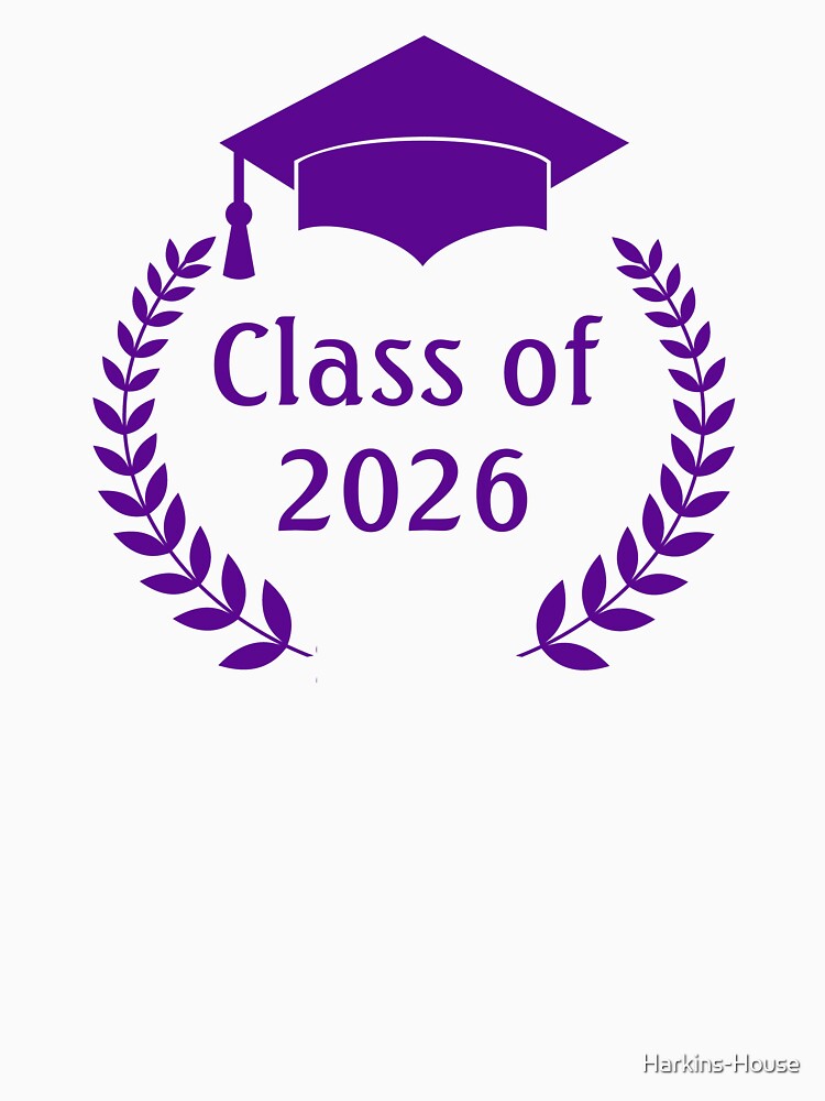 Graduation 2026 Purple Laurel by Harkins-House