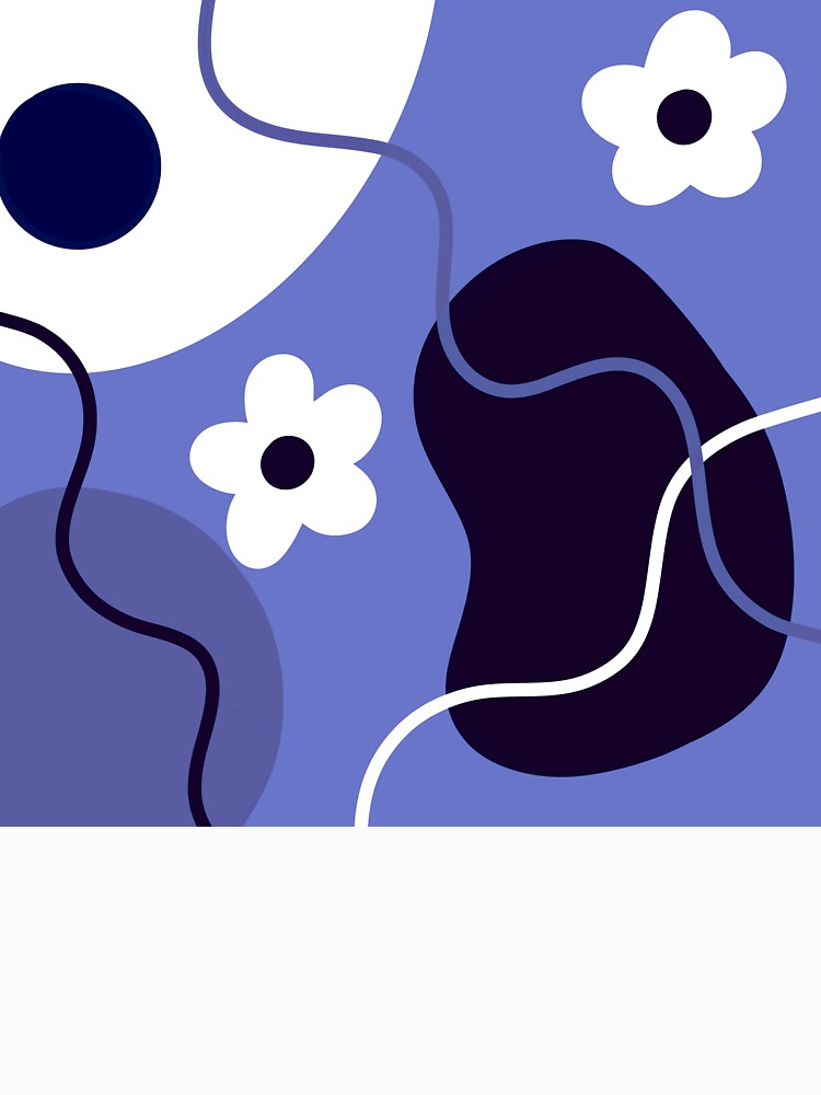 Blue Boho Minimalism Design by Sartoris Art