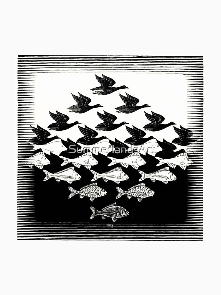 MC Escher Sky And Water by SummerlandsArt