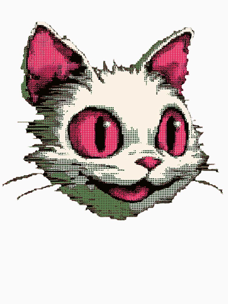 Minimal Pixel Cat Face Icon by Bambooartist