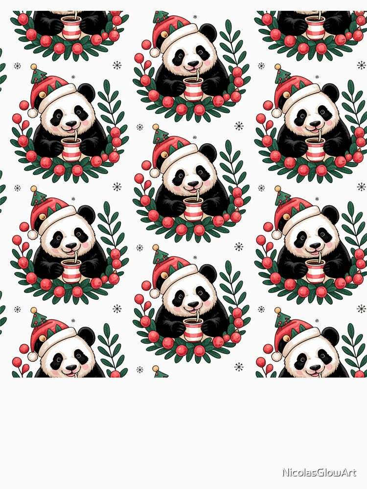 Christmas Panda Design by NicolasGlowArt