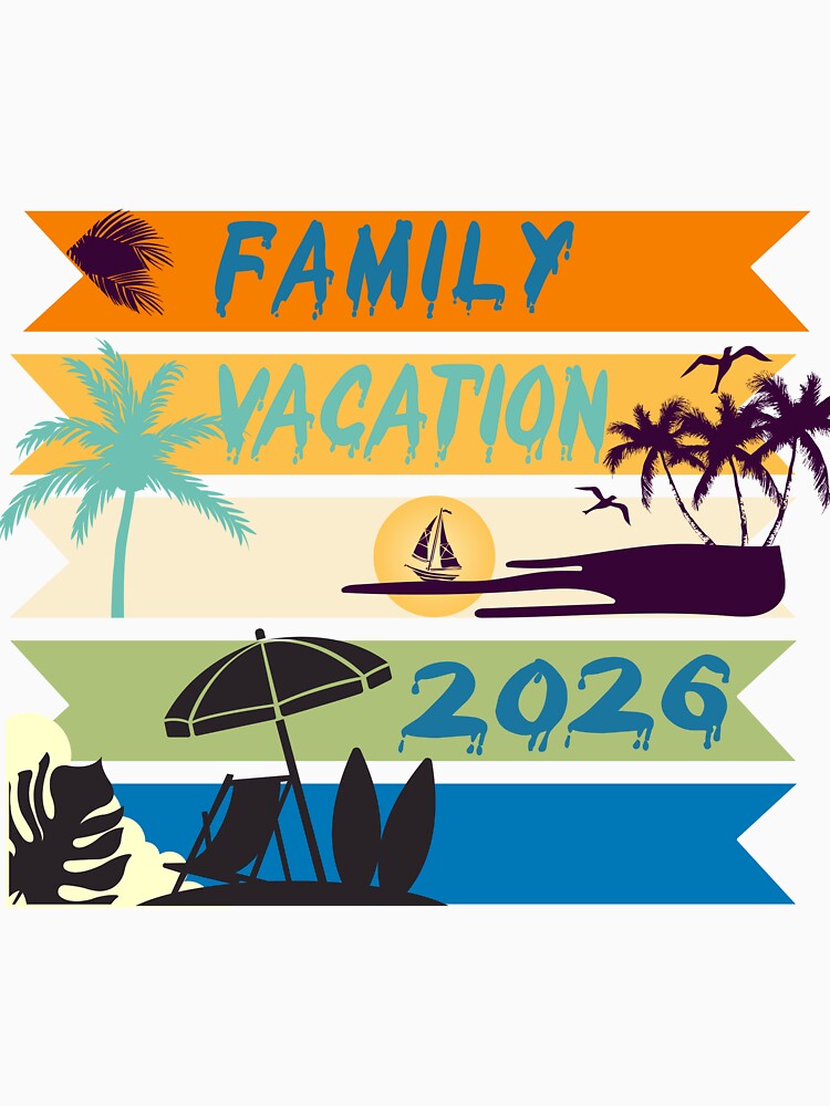 Summer Beach Vacation 2026 Family T-Shirt by LumeSpire