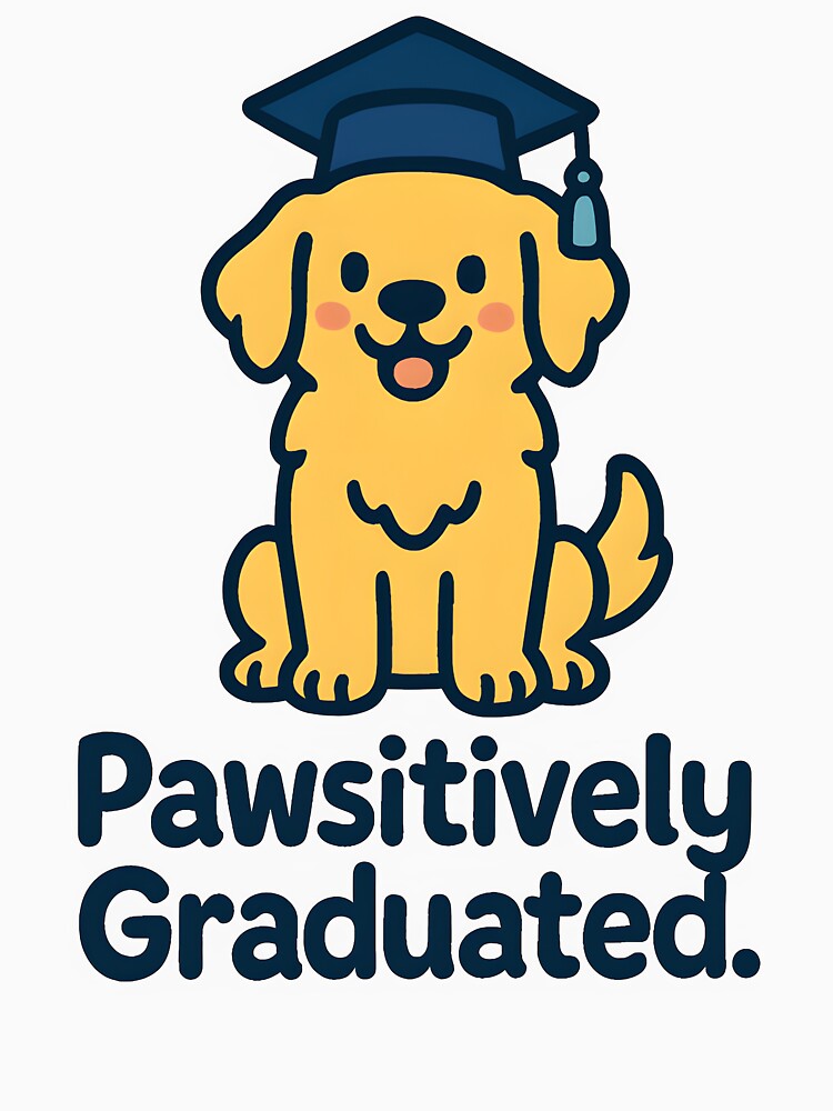 "Pawsitively Graduated" Golden Retriever by DarylWelsh2024