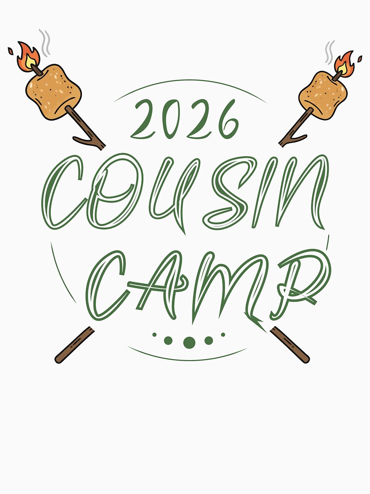 Cousin Camp 2026 T-Shirt – Matching Family Reunion & Vacation Design by PixelWaveBD