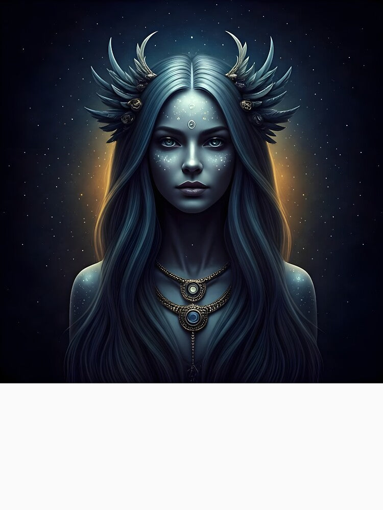 Celestial Enchantress – Cosmic Fairy Portrait by JaroPrints