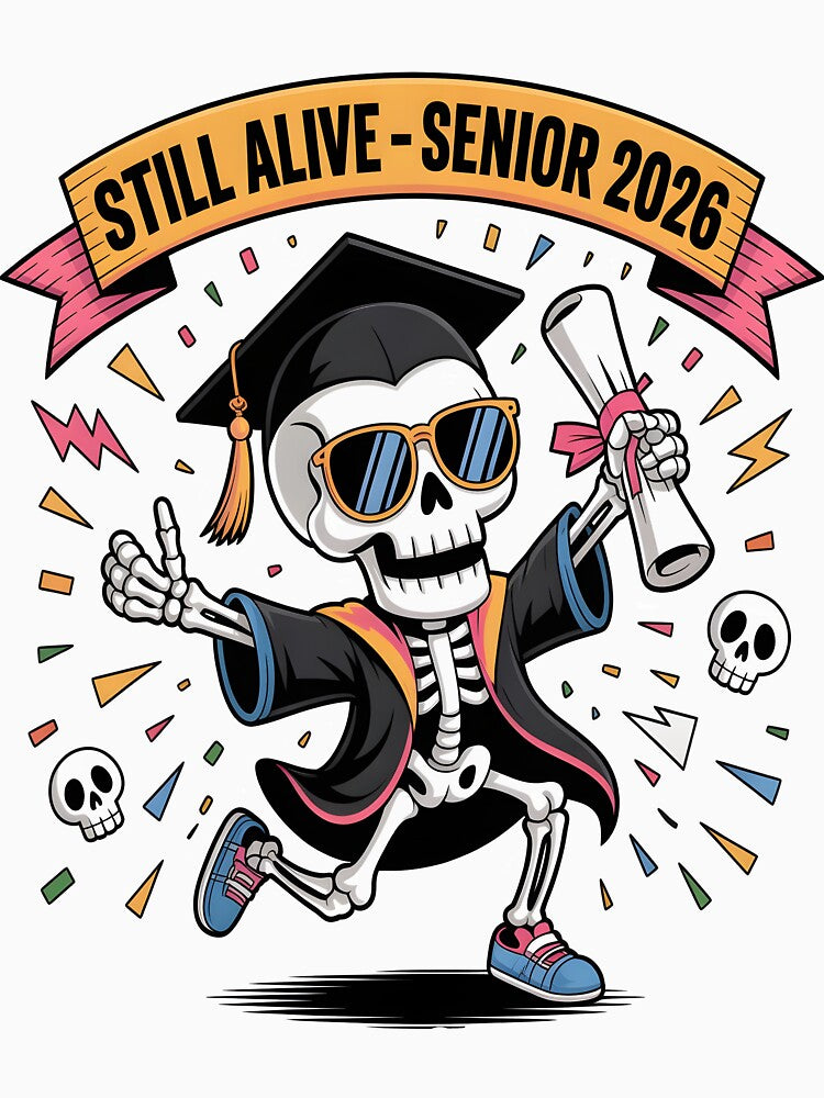 Funny Skeleton Senior by Uglyandcute