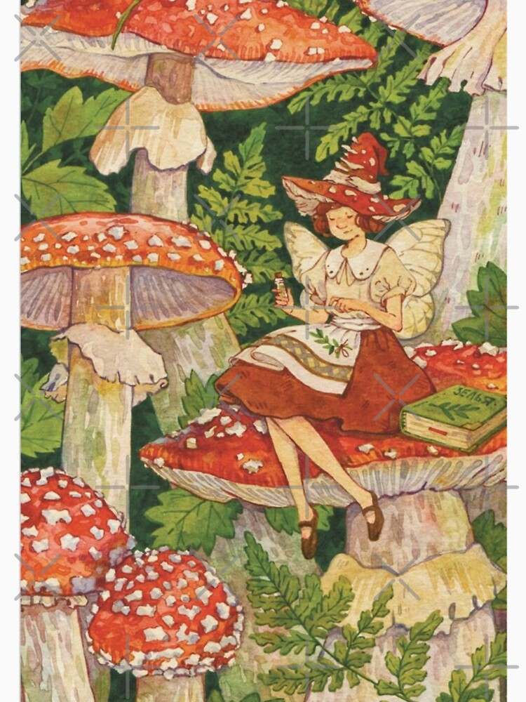 Mushroom Fairy Poster by Laxium
